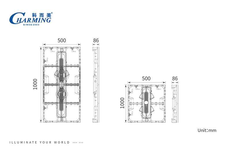 AC110V/220V LED Video Wall Rental Multiscene Die Casting Aluminum