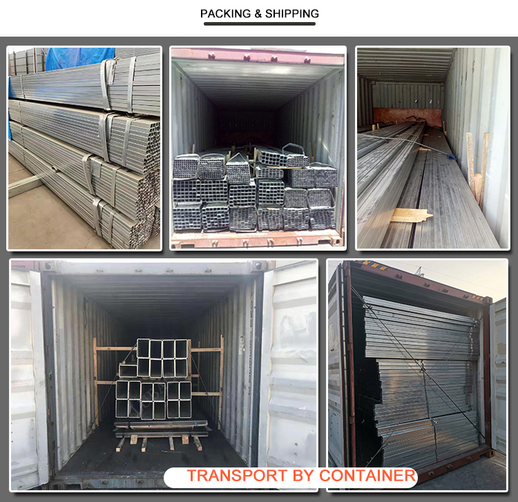 Galvanized Square Pipe ASTM A500 MS Steel 1020 Shaped Small Diameter Structural Rectangle Seamless Square Tube Non-oiled
