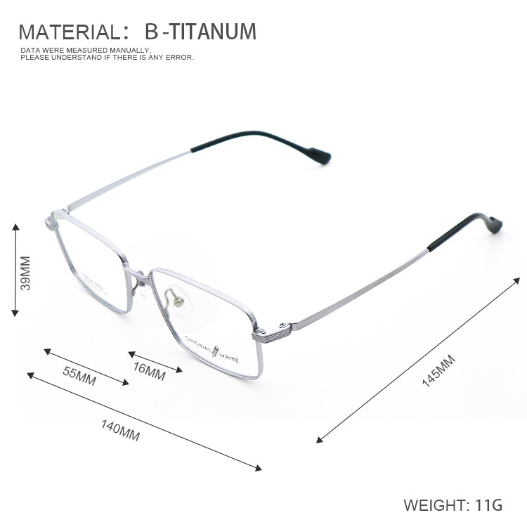 New Designer Fashion Glasses High End Β Titanium Glasses Frame