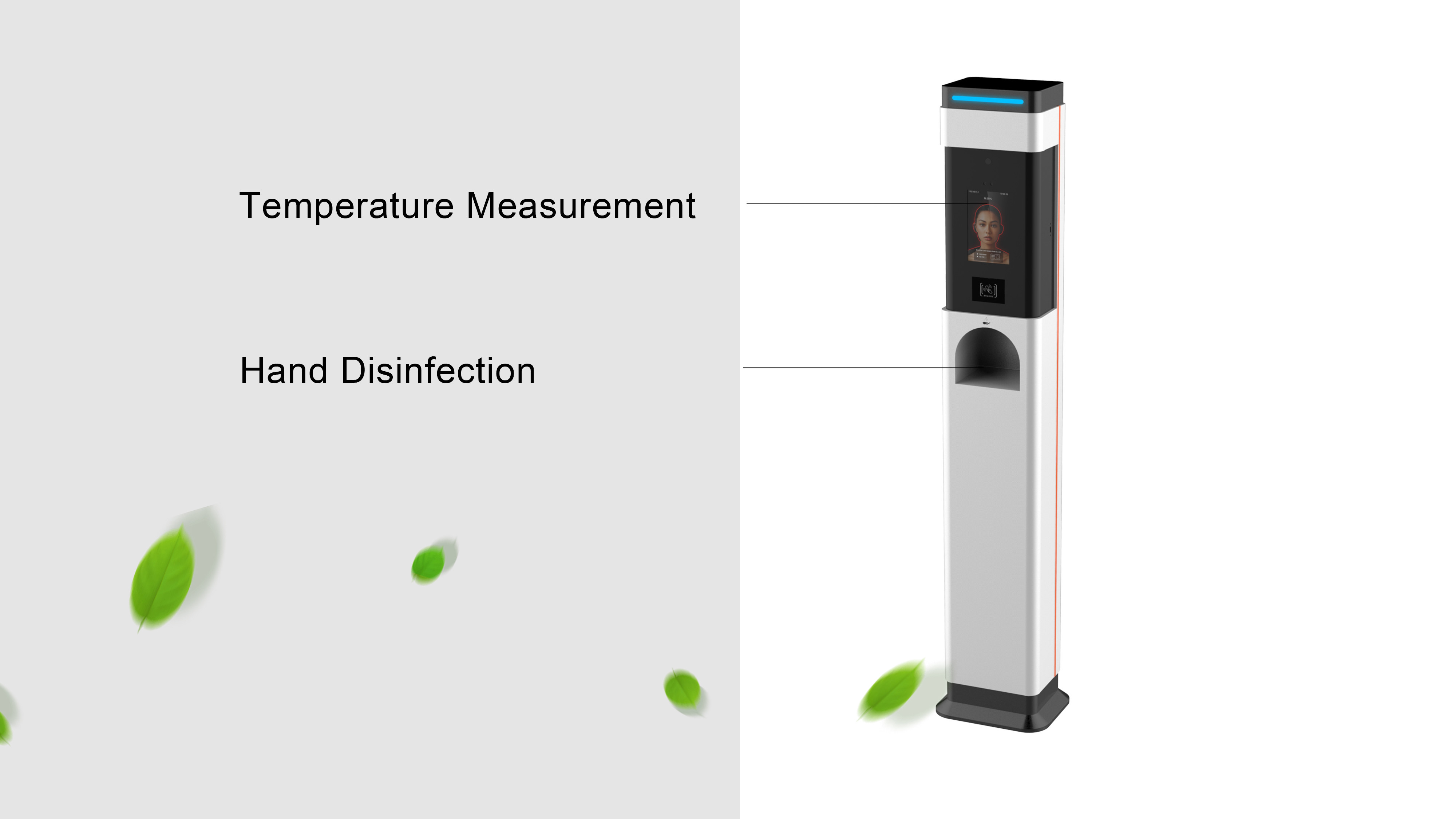Medical 1000ml Automatic Soap Dispenser With Stand Temperature detection