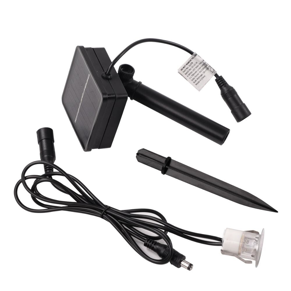 Low Voltage Recessed LED Underground Light , 30mm 6 Lights Solar Powered Deck Lights