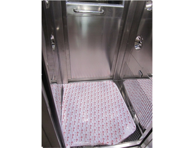Automatic Blow Cleanroom Air Shower / Air Shower Room With Interlock Swing Door