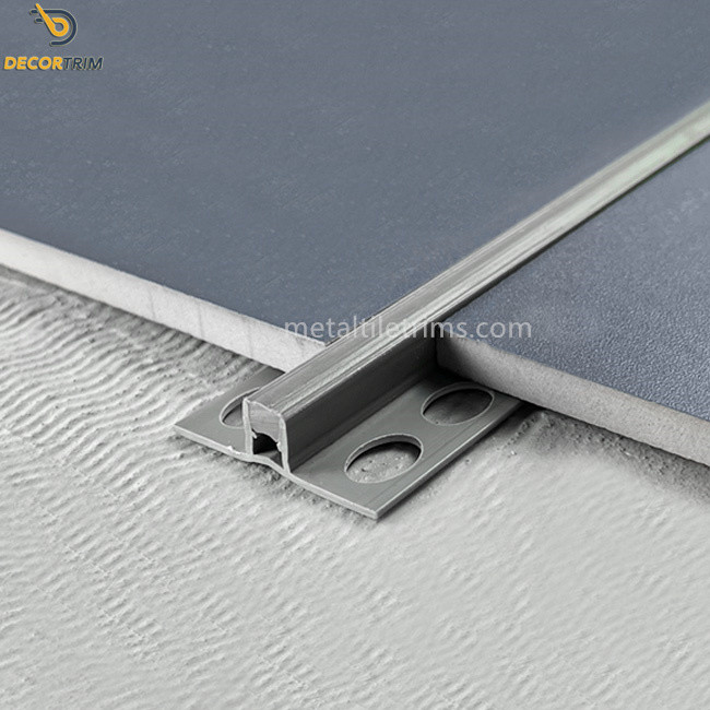 External Edge Metal Trim Expansion Joint Profile Silver Rubber OEM