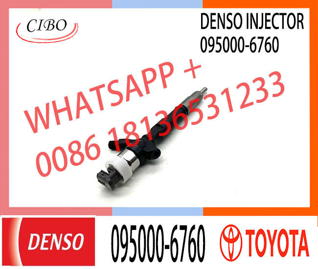common rail injector 23670-30140 095000-6760 injector for TOYOTA 1KD-FTV, 2KD-FTV, D-4D, injector nozzle 23670-30140 095