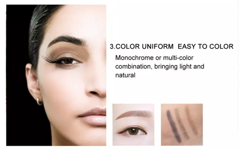 Long Lasting Waterproof Eyebrow Powder Gel With Brush ISO 22716 Standard