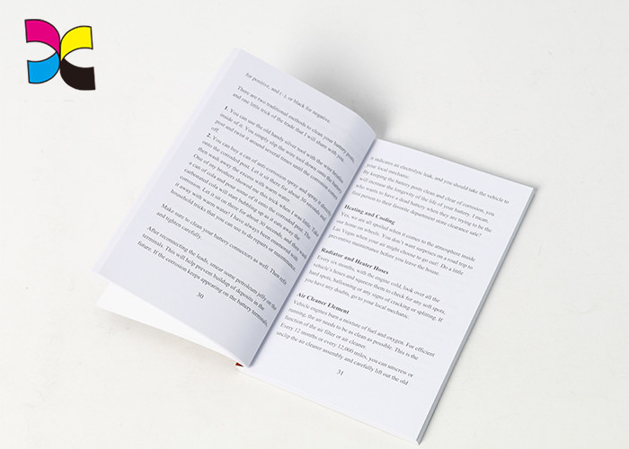 Recycled Paperback Book Printing Service English 120g - 200g Glittering Flocking