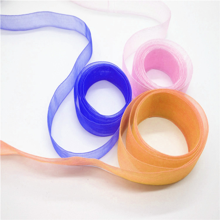 Luxury Polyester Organza Ribbon 2 - 100MM Width Solid Color Patterned