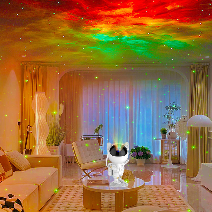 Remote Timer Astronaut Galaxy Star Projector Multi Scene Remote Control