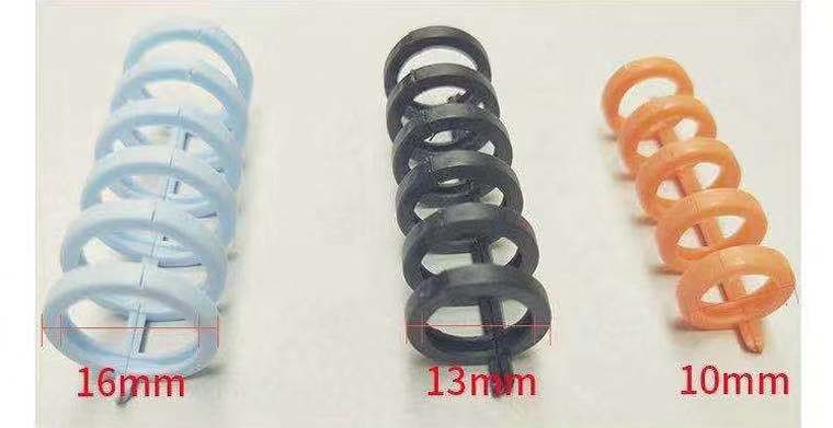 Blue ABS PP Plastic Ring Spiral Plastic Binding Clip For Folder Notebook