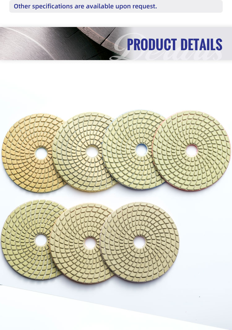 Stone Slabs Grinding Tools Diamond Polishing Buffing Pad Flexible Polishing Pad For Dry