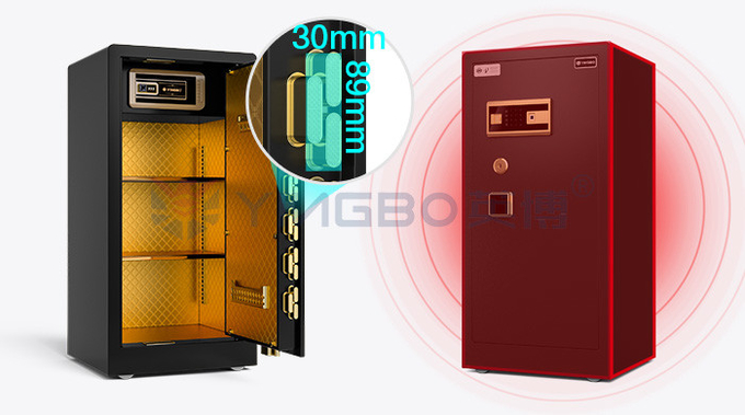 Solid Steel Dual Alarm Intelligent Home Safe Box 68kg YB/RS-100