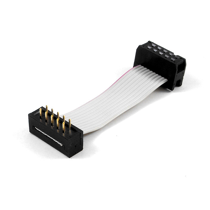 0.8mm 1.0mm 1.27mm 2.0mm 2.54mm pitch flat gray cable assembly with IDC socket and DIP, ODM/OEM