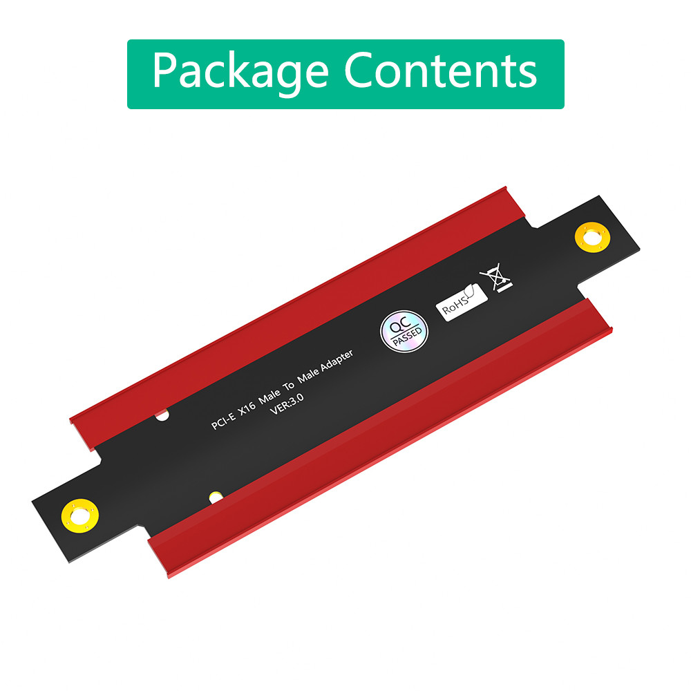 PCI Express PCI-E 3.0 16X Male to X16 Male Adapter Extension Card