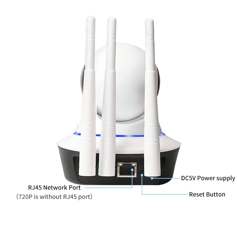 Mini indoor WIFI PT 1080P 2MP wireless onvif 128G TF card slot cloud storage home security network wifi camera