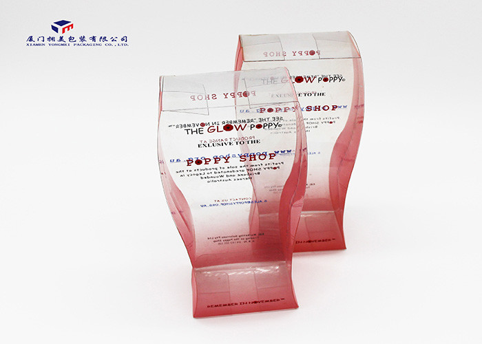 Vase Shape Custom Plastic Box Packaging Pink Color Unique Design For Gifts