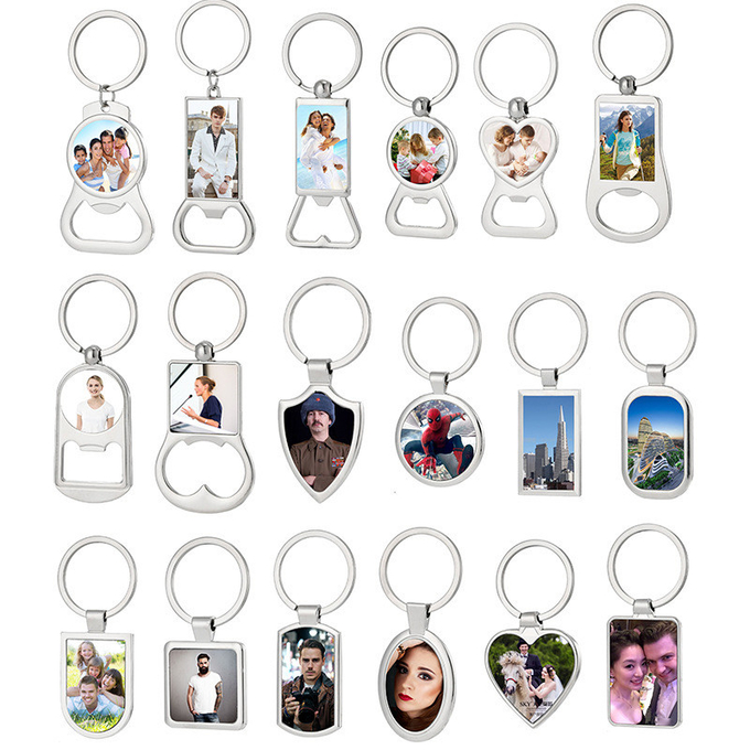 Sublimation Bottle Opener Keychain Custom Sublimation Blanks Keyring Bottle Opener