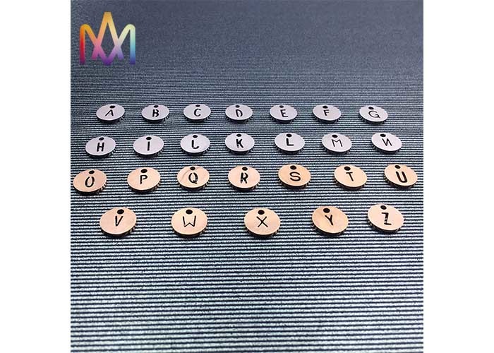 Eco Friendly 10MM A-Z Stainless Steel Stamping Charms