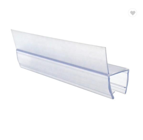 6-12mm Glass Compatible 180 Degree PVC Rubber H Channel Bottom Glass Shower Seal
