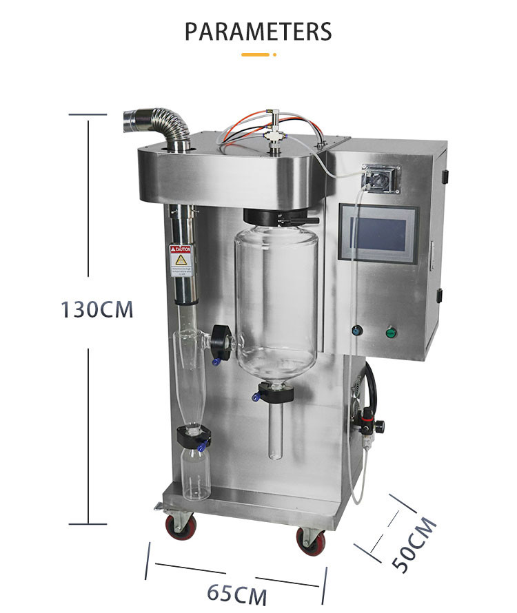 Instant Coffee Atomizer Centrifugal Spray Dryer Lab 2L Stainless Steel Mini 1020pa