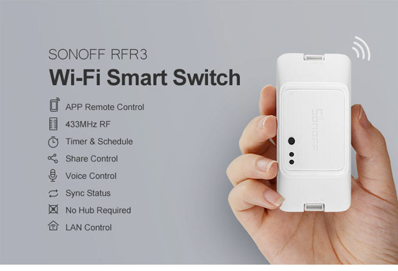 SONOFF Smart Home DIY Module Wireless Wifi Light Switch APP Voice Remote Control Timer