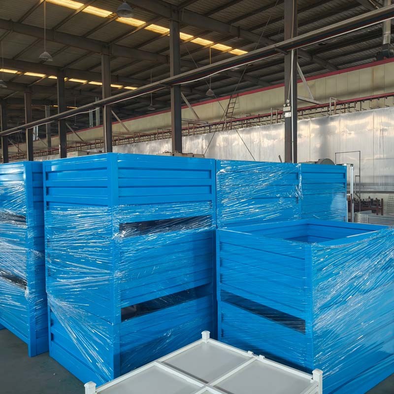 Stackable Durable Steel Foldable Wire Mesh Container For Your Storage Requirements