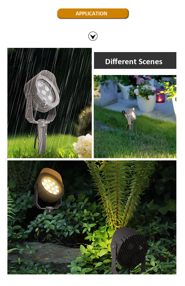 IP65 12V DC Dimming Decorative LED Spotlight Aluminum Outdoor Landscape Lamp