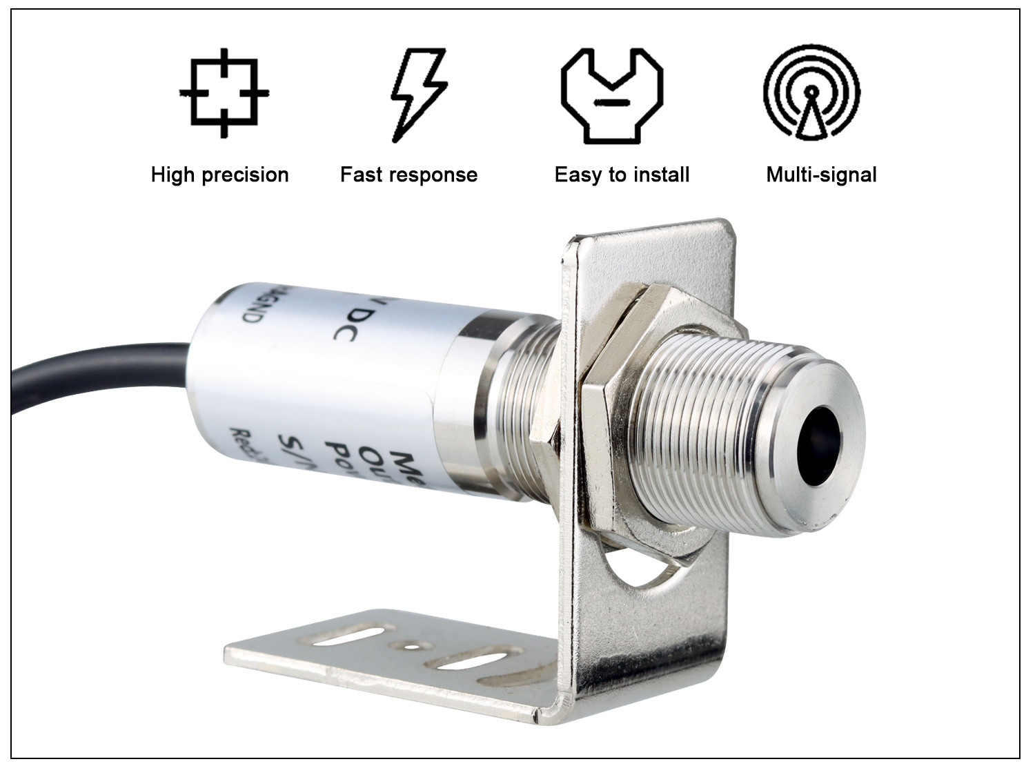 kaemeasu 4 ~ 20mA Stainless Steel Temperature Sensor Industrial High Temp Infrared Pyrometer Transmitter