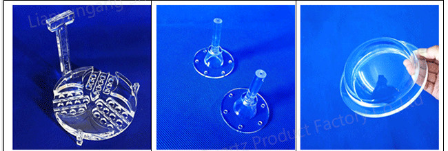 Optical Precision Machining Quartz Glass Disc Low Thermal Conductivity Clear Color