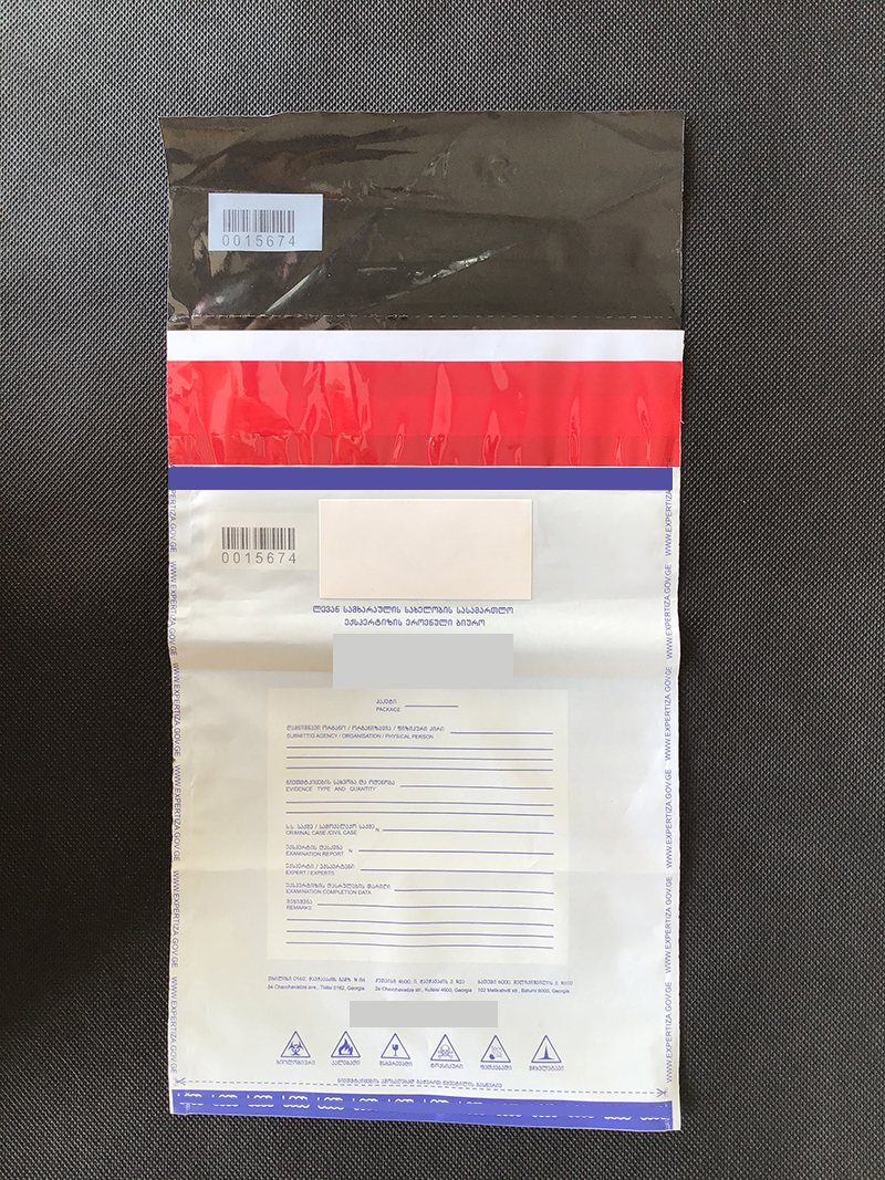 ISO9001 Certified Cash Security Courier Plastic Bag for Bank Deposit Bag With Valve