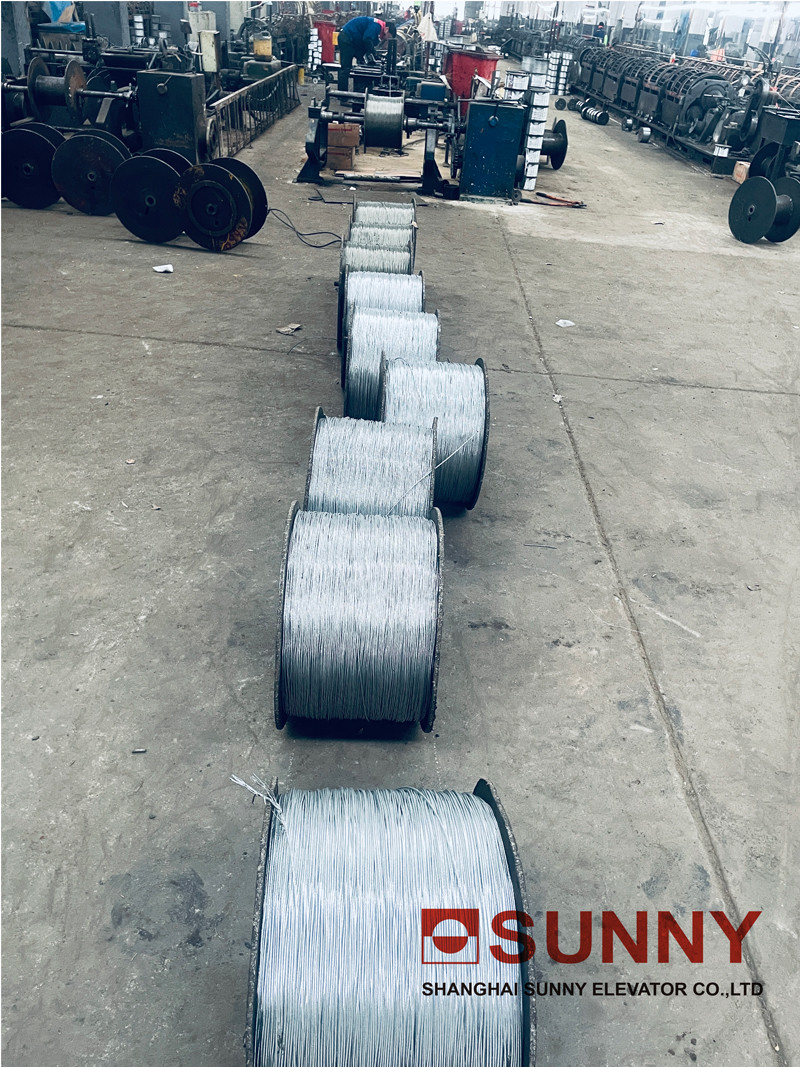 Right Hand Regular Lay Wire Ropes With Steel Core / Mixed Core for Elevator Parts