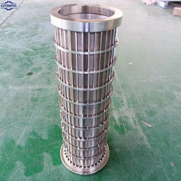 SS 304 316 Stainless Steel Johnson Screen Mesh / Wedge Wire Screen
