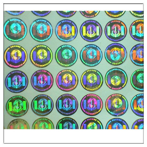 Custom print Anti-fake authentic adhesive hologram label ,secure genuine hologram sticker label
