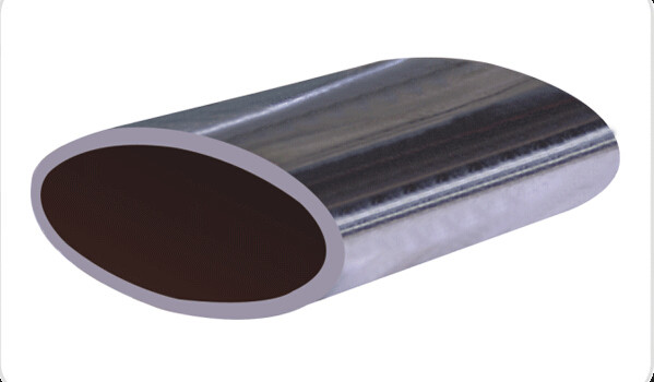 Non Alloy Oval Special Steel Pipe Custom Flat Sided Cold Rolled Steel Tube