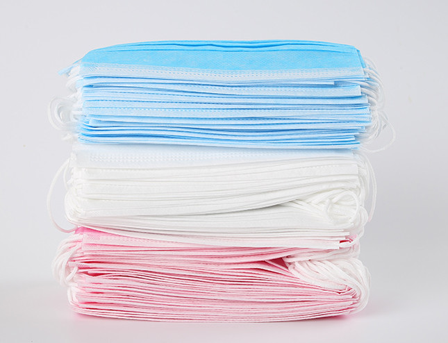 3 Layers PP Non Woven Disposable Face Mask For Beauty / Food Processing