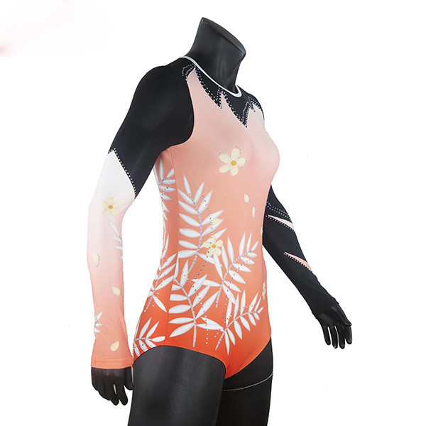 Stylish Adult Gymnastics Leotards / Gym Gear Leotards With Rhinestones