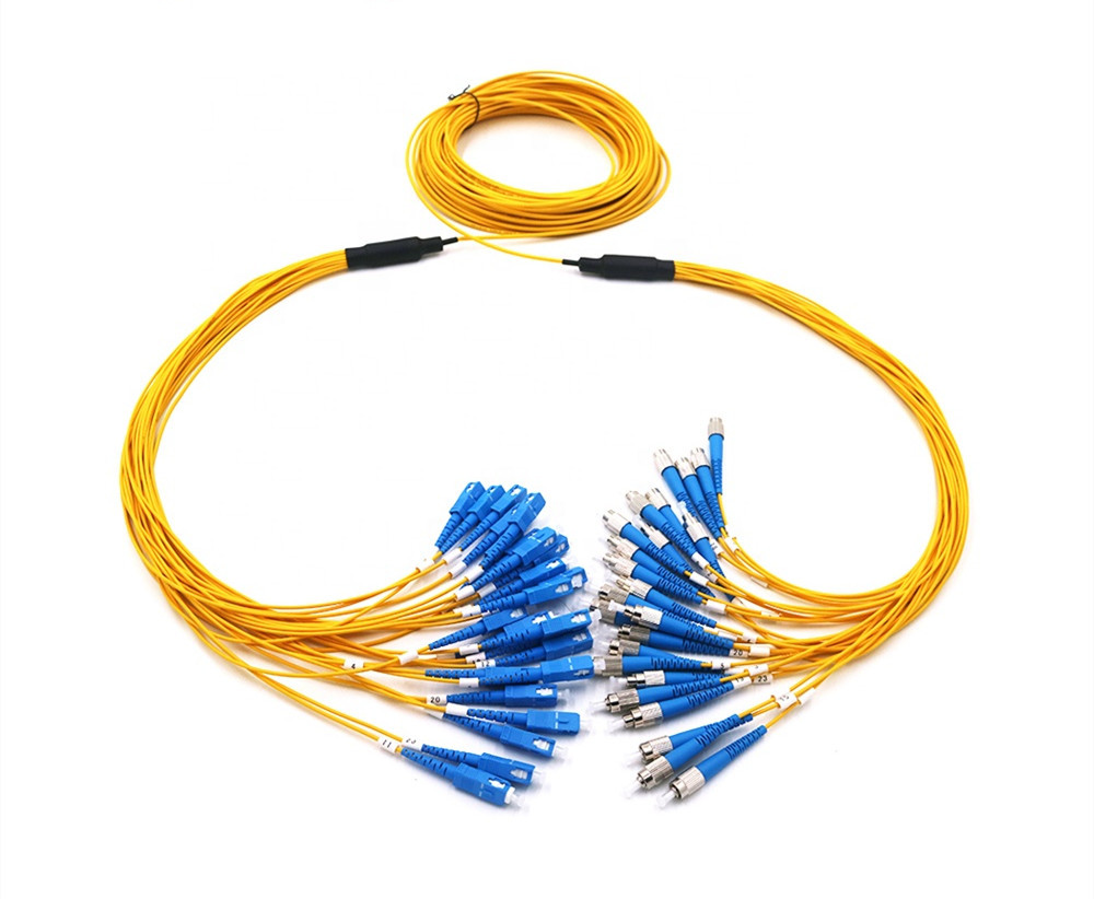 24 Core SC Upc To FC Upc LSZH OM3 Pre Terminated Patch Cord