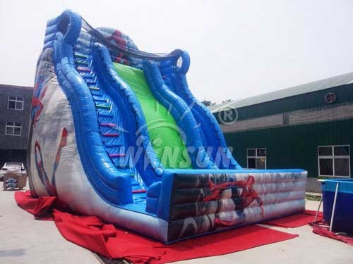 Spider - Man Commercial Inflatable Slide Waterproof For Festival Activities