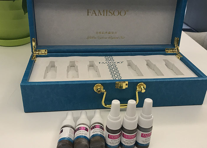 Famisoo Permanent Makeup Eyebrow Pigment Kit For Manual Pen And Machines