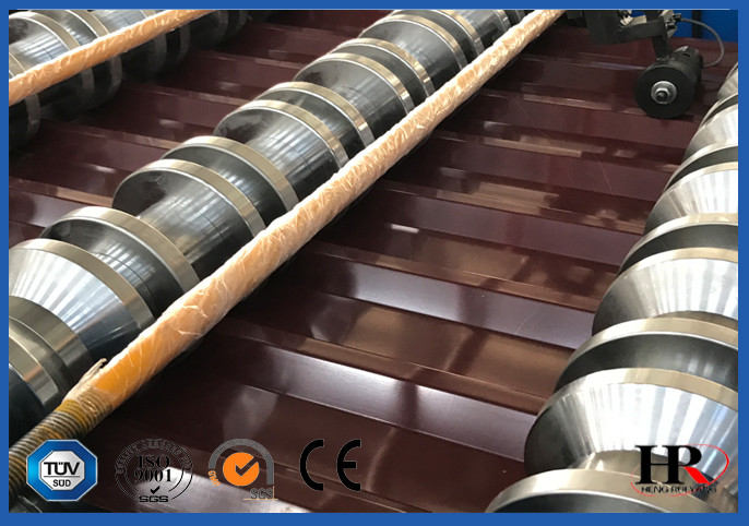 Self Lock Sheet Roof Roll Forming Machine , Roof Panel Roll Forming Machine