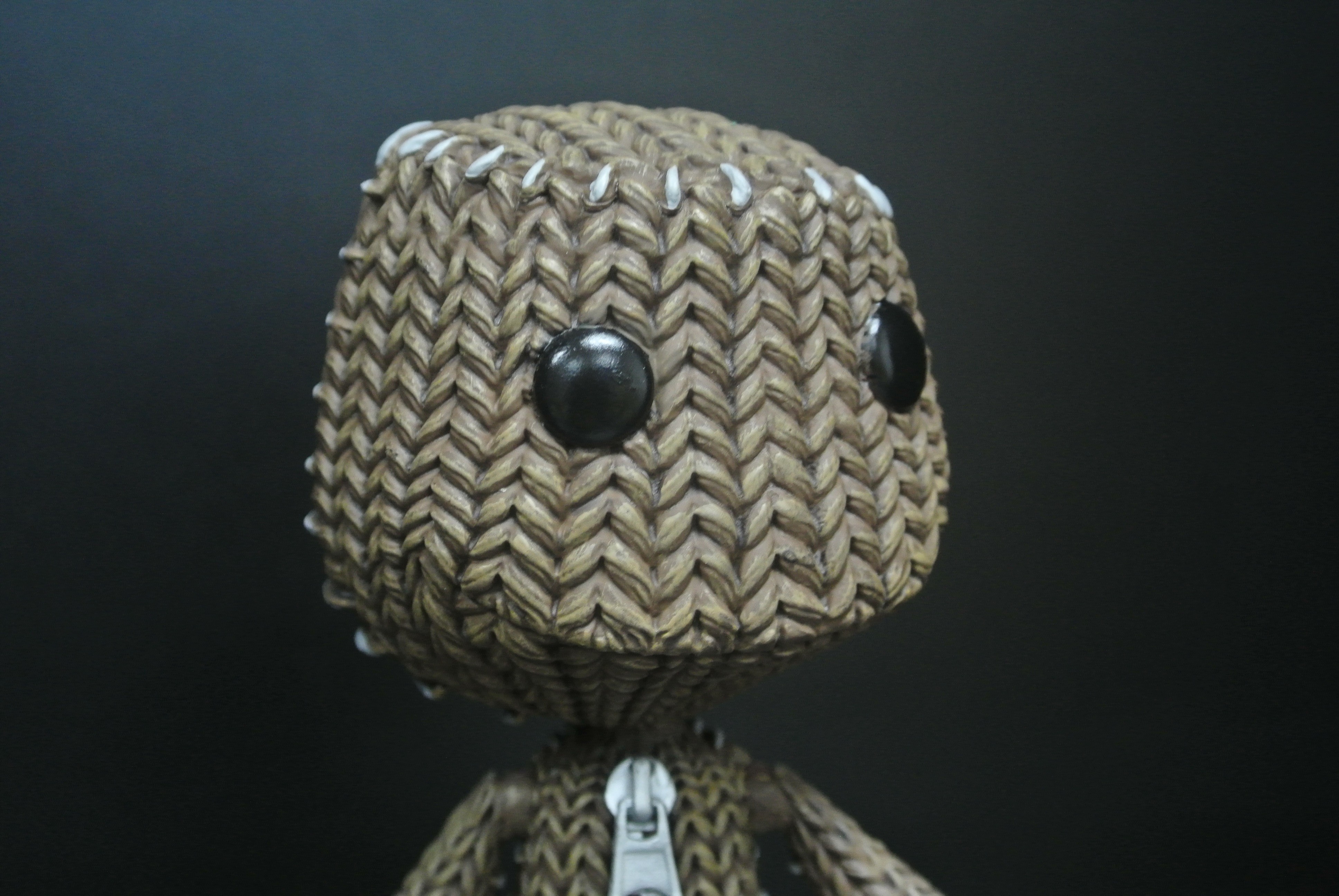 Woven Bag Effect Custom Action Figures With Little Big Planet Logo