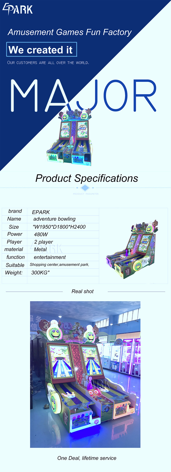 42 Inch Screen Amusement Game Machines / Indoor Double Fight Adventure Arcade Cricket Bowling Machine