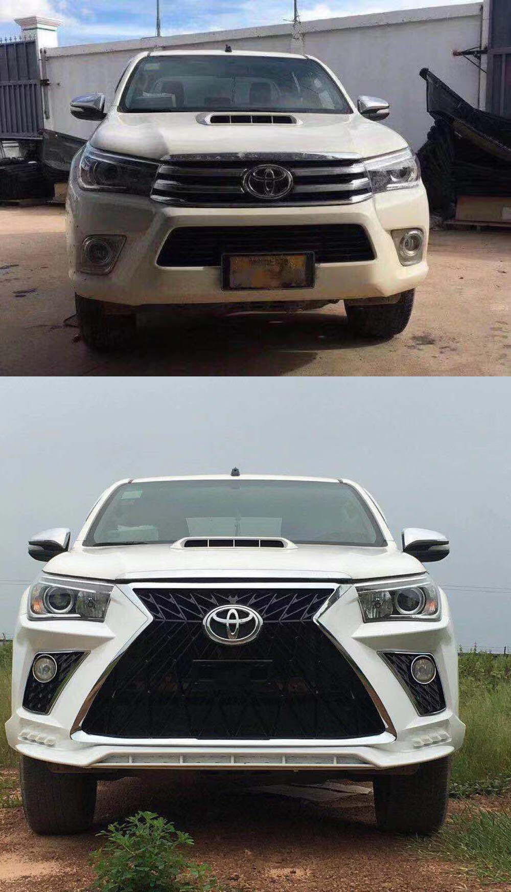 Auto Cover Trim Front Bumper Body Kit For Hilux Revo Rocco