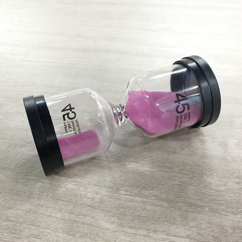 Decorative 60 Min Sand Timer , Customized Hourglass Contemporary Style