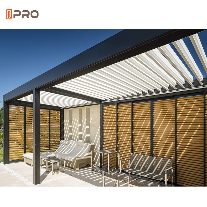 6063 Aluminum Gazebo Pergola Outdoor Waterproof Electric System