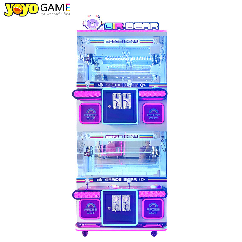 4 Players Doll Crane Machine Pink Gift Doll Claw Machine Coin Operated Crane Claw Machine For Sale