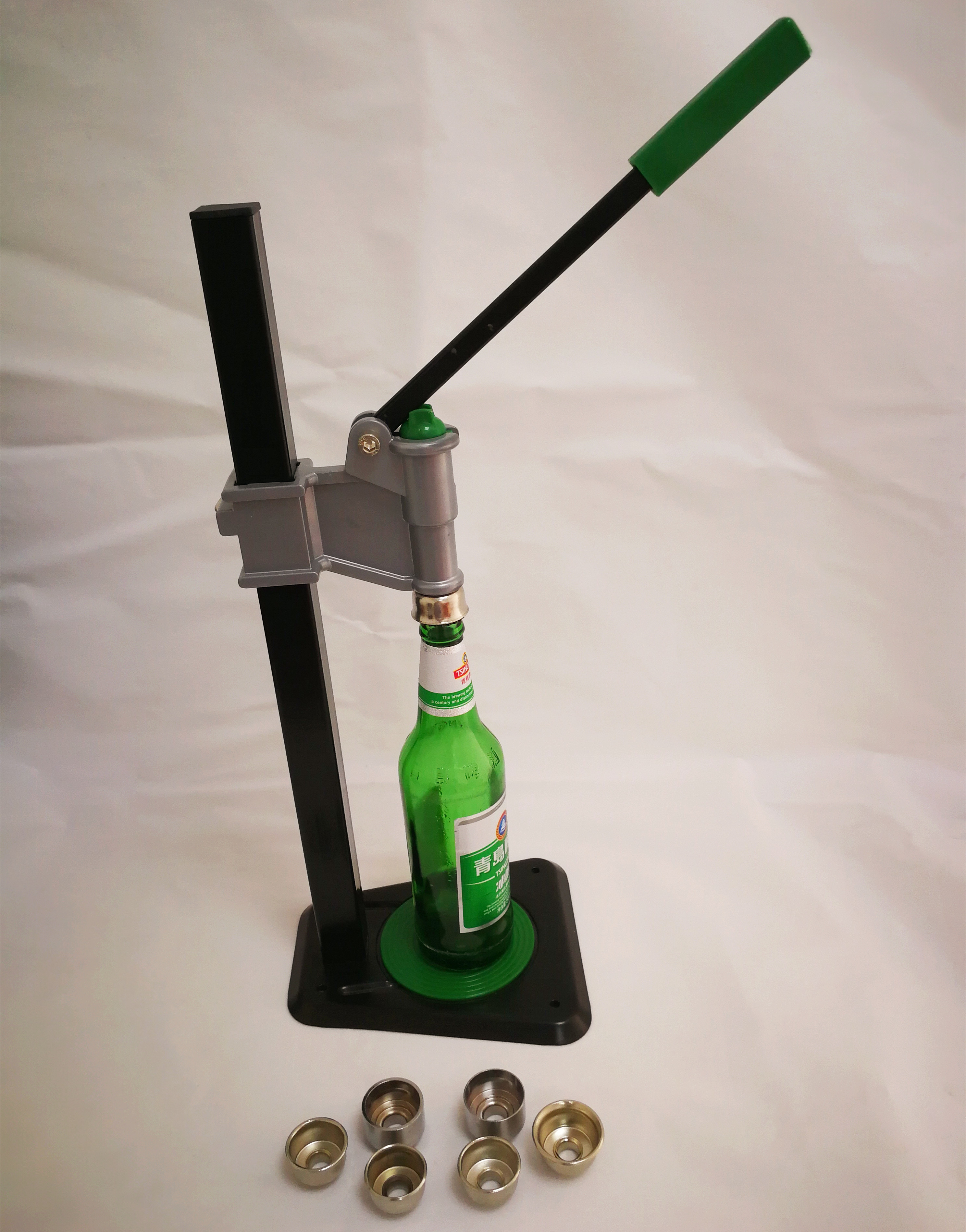 Screw Manual Bottle Capping Machine , Semi Automatic Bench Top Capper