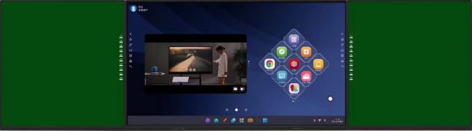 75 Inch Interactive Smart Digital Blackboard With Built-In Voice/Face Recognition/AI Camera, Android/Windows System 0