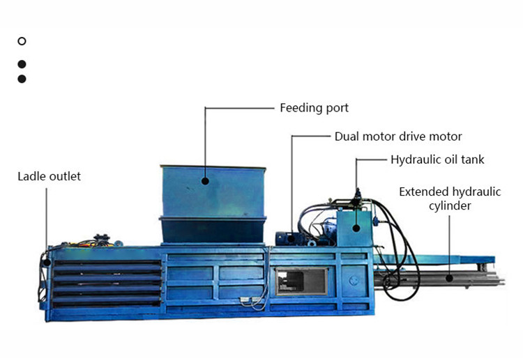 Hydraulic Baler Machine Mineral Water Bottle Non-Woven Plastic Baling Machine