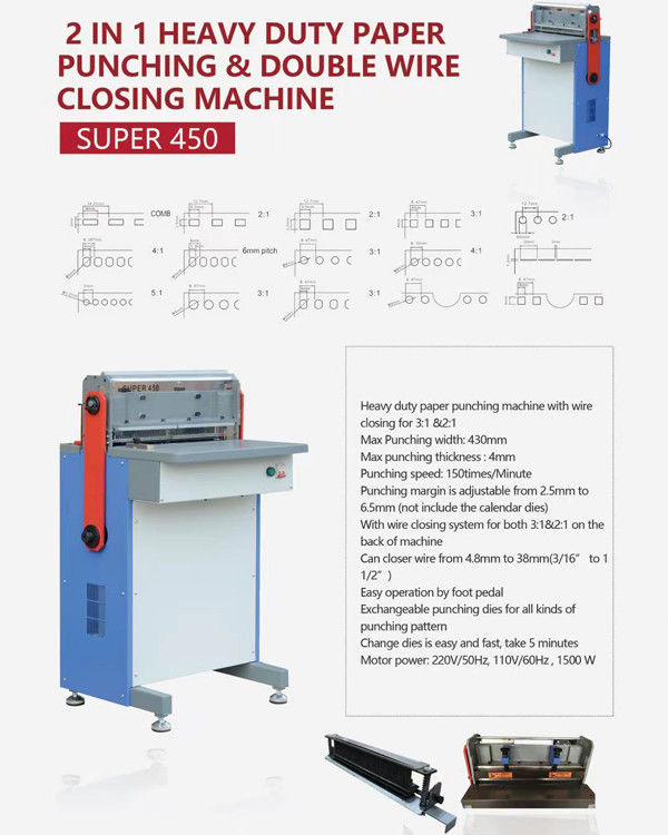 150 Ties/M Automatic Paper Punching Machine Max Width 430mm