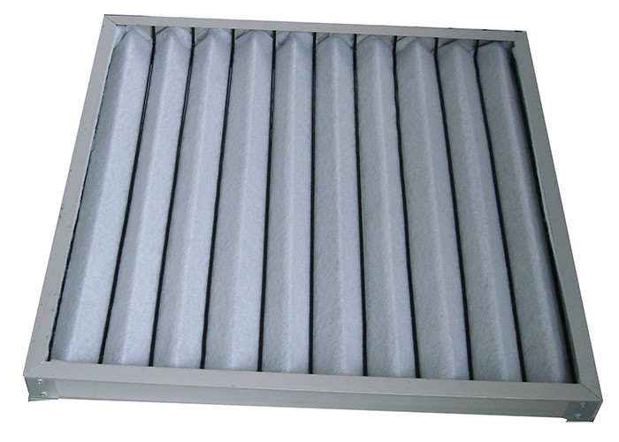 Primary 95% Pleated Panel Filter Aluminum Frame For HVAC System